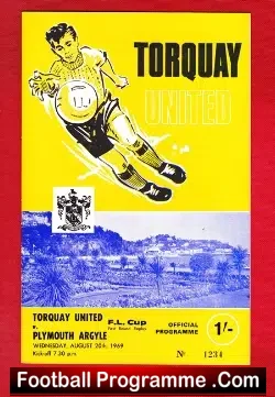 Torquay United v Plymouth Argyle 1969