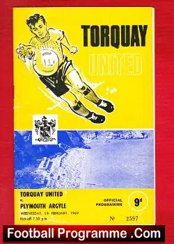 Torquay United v Plymouth Argyle 1969
