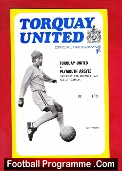 Torquay United v Plymouth Argyle 1970