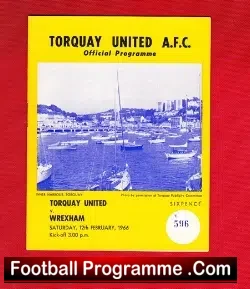 Torquay United v Wrexham 1966