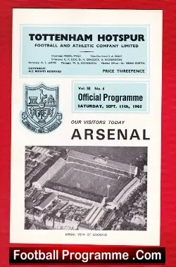 Tottenham Hotspur v Arsenal 1965