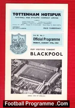 Tottenham Hotspur v Blackpool 1965
