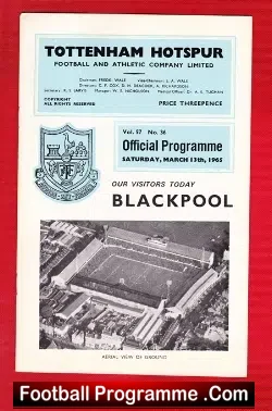 Tottenham Hotspur v Blackpool 1965
