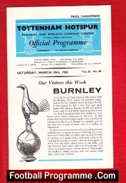 Tottenham Hotspur v Burnley 1963