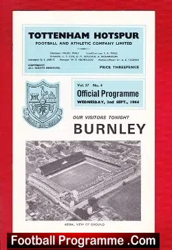Tottenham Hotspur v Burnley 1964