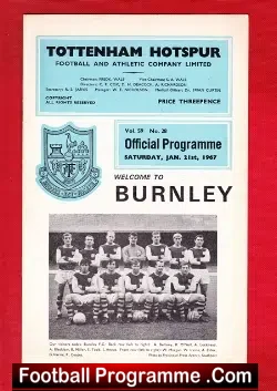 Tottenham Hotspur v Burnley 1967