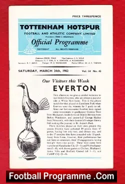 Tottenham Hotspur v Everton 1962