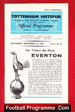 Tottenham Hotspur v Everton 1962
