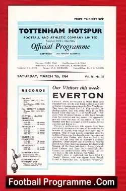 Tottenham Hotspur v Everton 1964
