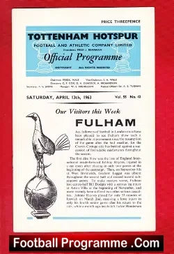 Tottenham Hotspur v Fulham 1963