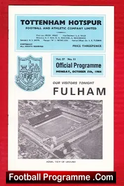 Tottenham Hotspur v Fulham 1964
