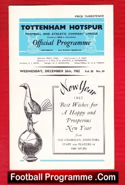 Tottenham Hotspur v Ipswich Town 1962