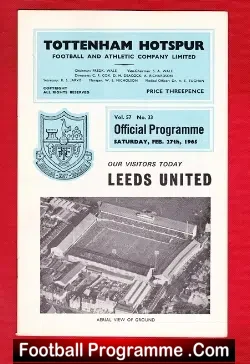 Tottenham Hotspur v Leeds United 1965