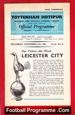 Tottenham Hotspur v Leicester City 1962