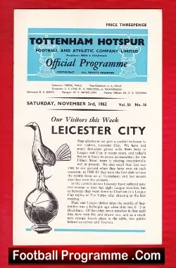 Tottenham Hotspur v Leicester City 1962