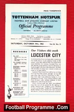 Tottenham Hotspur v Leicester City 1963