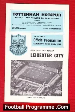 Tottenham Hotspur v Leicester City 1965