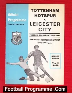 Tottenham Hotspur v Leicester City 1967