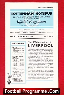Tottenham Hotspur v Liverpool 1964