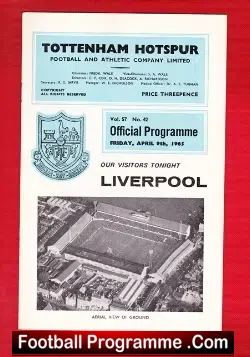 Tottenham Hotspur v Liverpool 1965