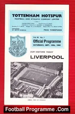 Tottenham Hotspur v Liverpool 1965