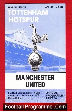 Tottenham Hotspur v Manchester United 1976