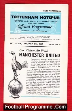 Tottenham Hotspur v Manchester United 1962