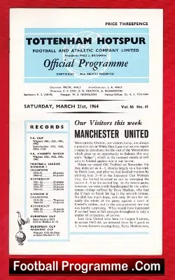 Tottenham Hotspur v Manchester United 1964