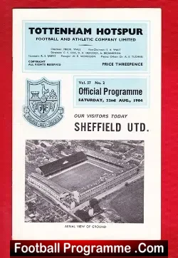 Tottenham Hotspur v Sheffield United 1964