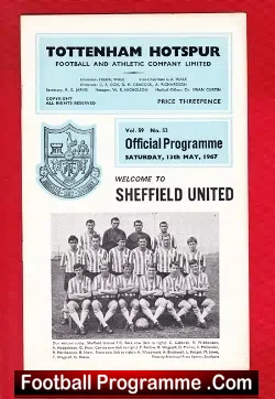 Tottenham Hotspur v Sheffield United 1967