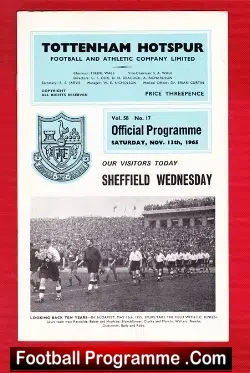 Tottenham Hotspur v Sheffield Wednesday 1965