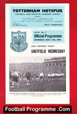 Tottenham Hotspur v Sheffield Wednesday 1965