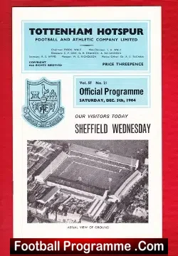 Tottenham Hotspur v Sheffield Wednesday 1964