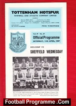 Tottenham Hotspur v Sheffield Wednesday 1967