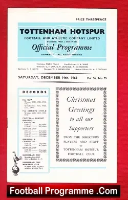 Tottenham Hotspur v Stoke City 1963