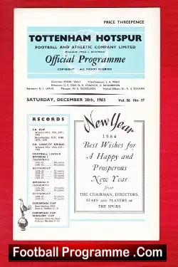 Tottenham Hotspur v WBA 1963