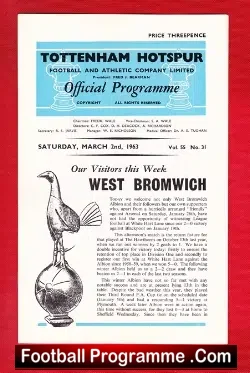 Tottenham Hotspur v WBA 1963