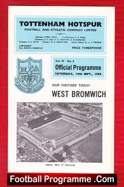 Tottenham Hotspur v WBA 1964