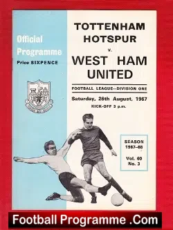 Tottenham Hotspur v West Ham United 1967