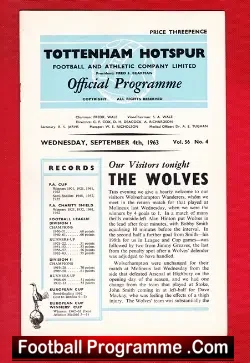 Tottenham Hotspur v Wolves 1963