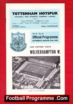 Tottenham Hotspur v Wolves 1965