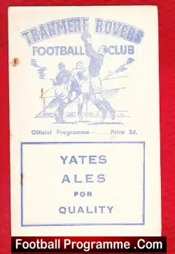 Tranmere Rovers v Oldham Athletic 1956