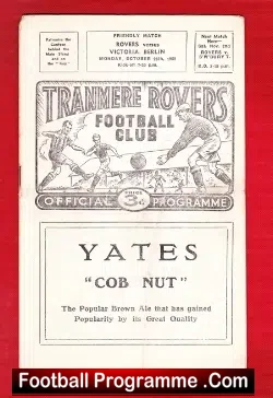 Tranmere Rovers v Victoria Berlin 1959 – Friendly Game