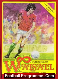 Walsall v Newport County 1980 - football programme