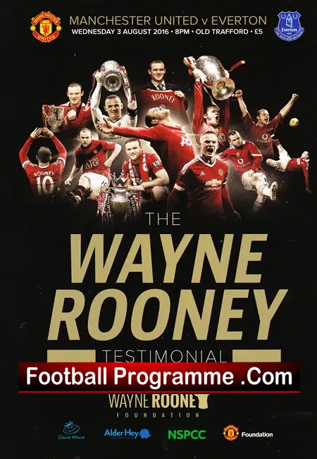 Wayne Rooney Testimonial Benefit Match Manchester United 2016