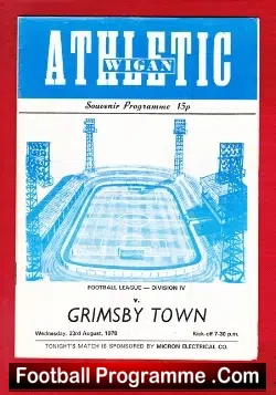 Wrexham v Grimsby Town 1978 - football programme