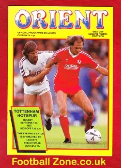 Orient v Tottenham 1985