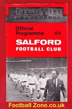 Salford Rugby v Warrington 1969