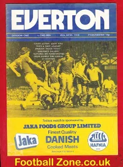 Everton v Chelsea 1978
