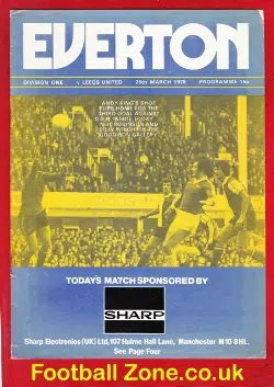 Everton v Leeds United 1978